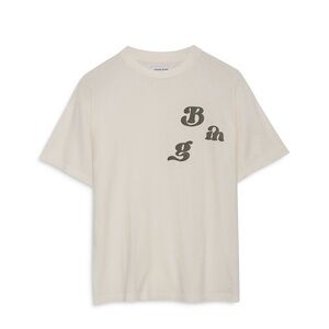 Anine Bing White Tee with Green Graphic